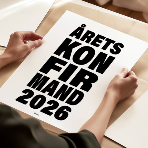 Årets konfirmand + valgfrit årstal | Plakat - Billede 3