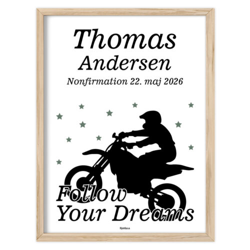 Nonfirmation Follow Your Dreams - motorcross | Plakat