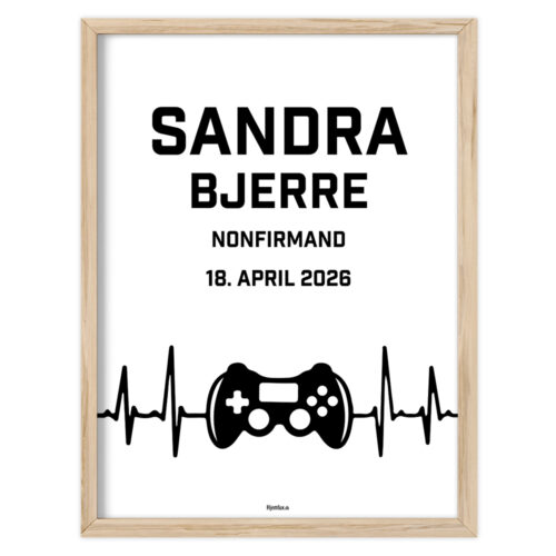 Nonfirmand gamer heartbeat | Plakat