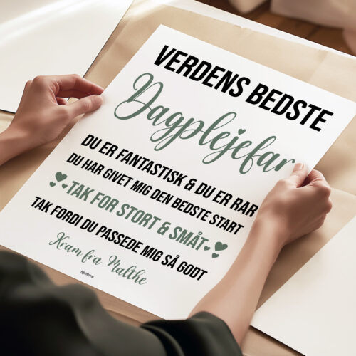 Du er fantastisk & du er rar – Dagplejefar | Plakat - Billede 3