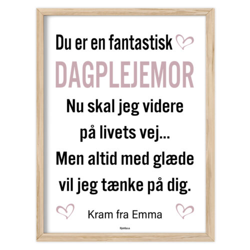 Du er en fantastisk dagplejemor | Plakat
