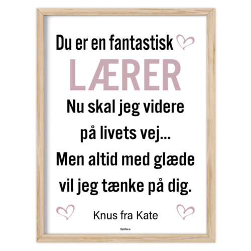 Du er en fantastisk lærer | Plakat