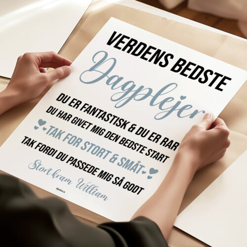 Du er fantastisk & du er rar – Dagplejer | Plakat - Billede 3