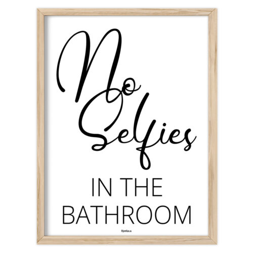 No selfies in the bathroom | Plakat